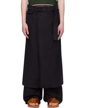 Dries Van Noten Wrap Trousers - Black