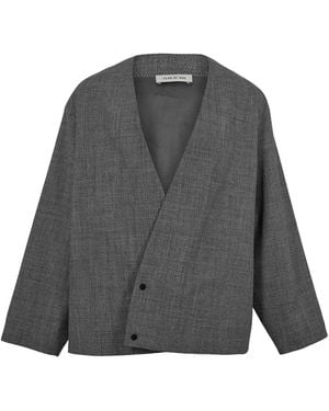 Fear Of God Short Collarless Jacket - Grey