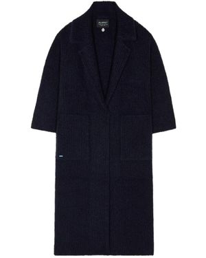 Alanui Finest Ribbed Coat - Blue
