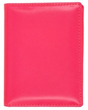 Comme des Garçons Comme Des Garçons Wallet Super Fluo Small Bifold Wallet - Pink