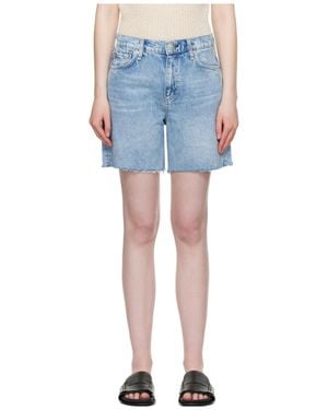 Rag & Bone Kaia Denim Shorts - Blue