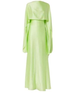 ROKSANDA Caped Satin Gown - Green