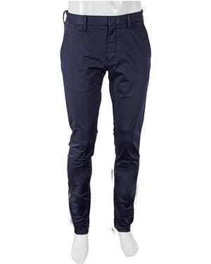 ZEGNA Logo Details Casual Trousers - Blue