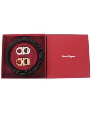 Ferragamo Double-Sided Logo Belt - Red