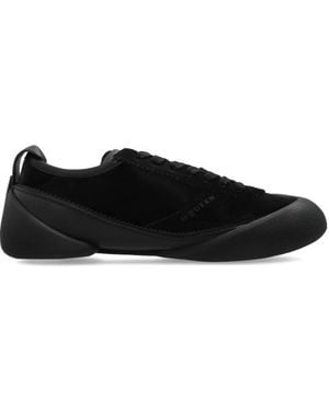 McQueen Round-Toe Low-Top Trainers - Black