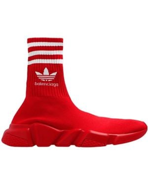 Balenciaga X Adidas Logo Embroidered Sock Sneakers