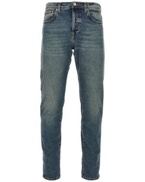 Incotex Jeans With Belt Loops - Blue