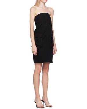 we11done Cargo Denim Dress - Black