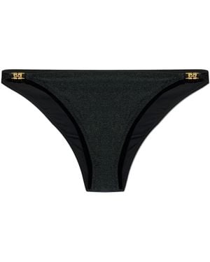 Ganni Emblem Mini Briefs - Black