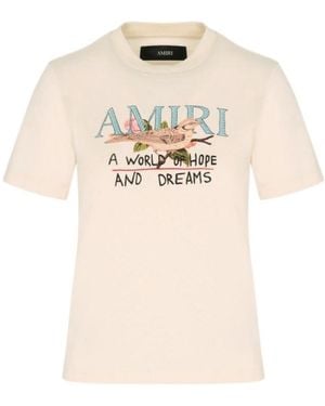 Amiri Hope And Dreams T Shirt - Natural