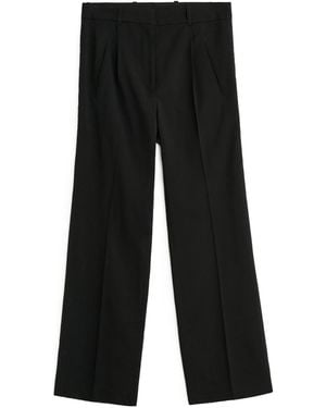 Our Legacy Universe Pleated Flared Trousers - Black