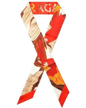 Ferragamo Logo Scarf - Red