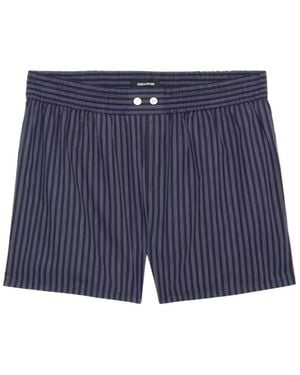 Zadig & Voltaire Elastic Waist Shorts - Blue