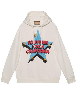 Gucci Souvenir From California Print Hoodie - White