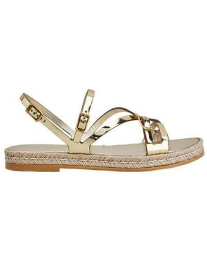 Tod's Metallic Strap Sandals