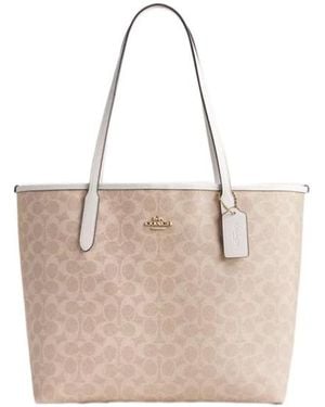 COACH Double Handle Tote Bag - Natural