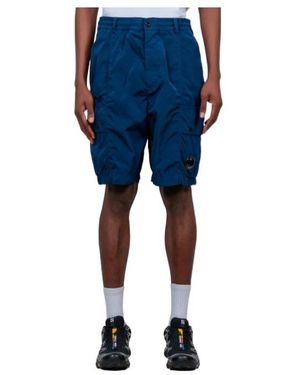 C.P. Company Belt Loop Shorts - Blue