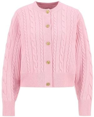 Barbour Long-Sleeved Knitted Cardigan - Pink