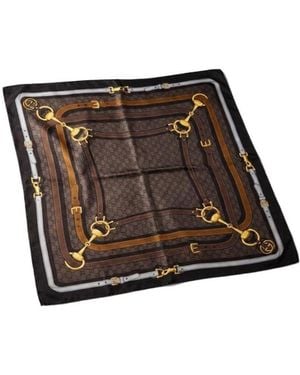 Gucci Printed Gg Jacquard Ribbon - Brown