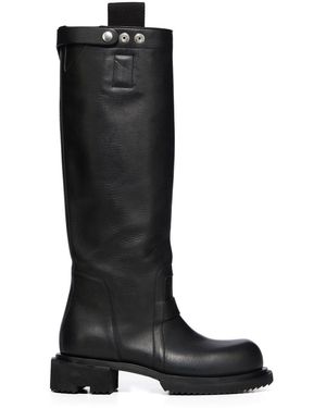 Rick Owens Strap-Detail Boots - Black