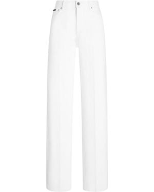 Dolce & Gabbana 5-Pocket Denim Pants - White