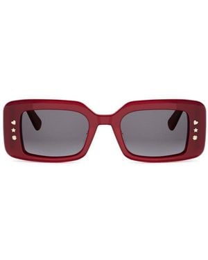 Dior Eyewear Luckycharms S1I Shiny Rectangular Frame Sunglasses - Pink