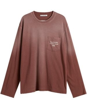 Acne Studios Logo T-Shirt - Brown