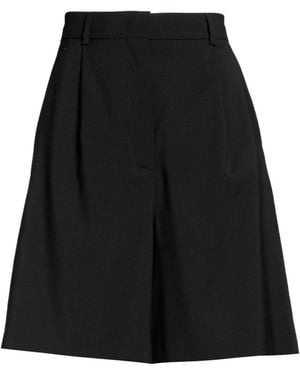 Weekend by Maxmara Solidcolor Wool Shorts - Black