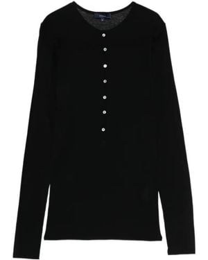 Soeur Isabella Buttoned Top - Black