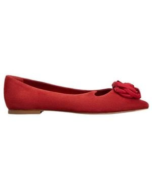Roger Vivier Flat Ballet Shoes - Red