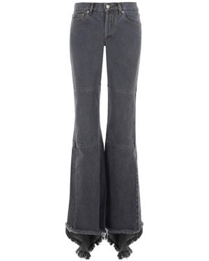 JORDANLUCA Asymmetrical Jeans - Grey