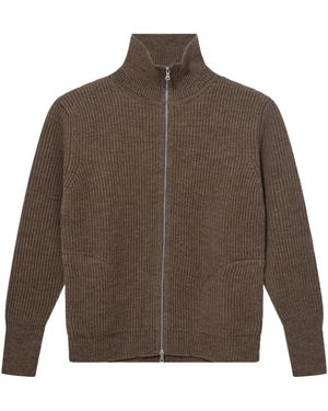 Andersen-Andersen Turtleneck Long-Sleeved Sweater - Brown