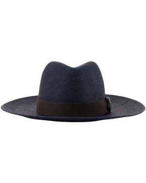 Brunello Cucinelli Ribbon Band Hat - Blue