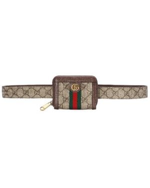 Gucci Ophidia Gg-Jacquard Belt Bag - Brown