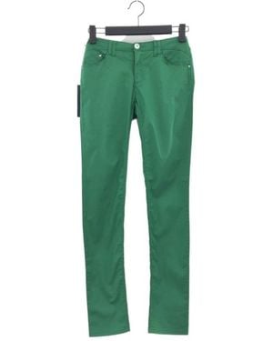 Armani Jeans Logo Zipper Jeans Trousers - Green
