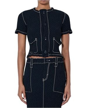 Issey Miyake Wavelet Ensemble Cardigan - Blue