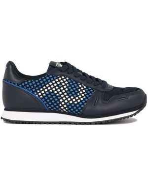 Armani Jeans Logo Details Casual Sports Shoes - Blue