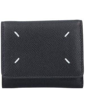 Maison Margiela Four-Stitch Tri-Fold Wallet - Blue