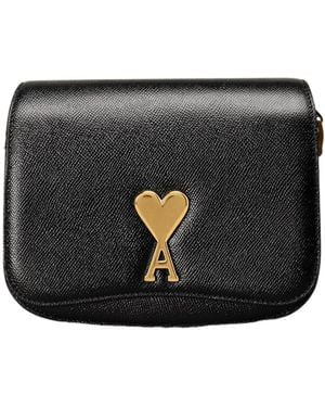 【AMI PARIS】ULL004 801 001 HEART LOGO SHOULDER BAG Ami Paris Heart-Shaped Logo Shoulder Bag in White | Lyst