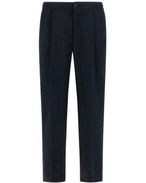 Herno Pleated Trousers - Blue