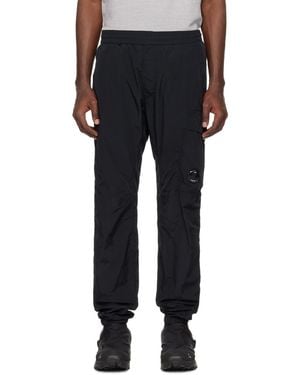 C.P. Company Logo-Appliqué Cargo Trousers - Black