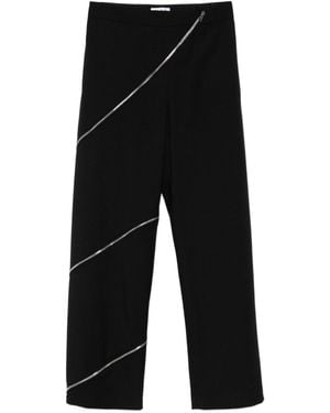 Alaïa Zippered Casual Pants - Black