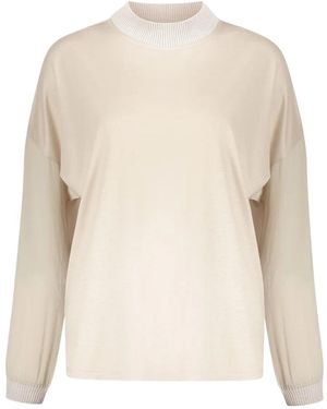 Herno Crew-Neck Blouse - Natural