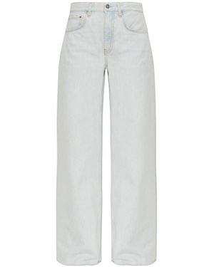 Anine Bing Lewis Frayed Jeans - Grey