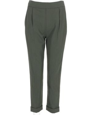 Vince Pleated Cuffed Pants - Green