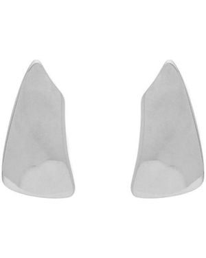 Saint Laurent Comet Earrings - White