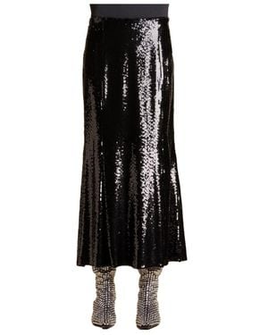 KHAITE Sequined Skirt - Black