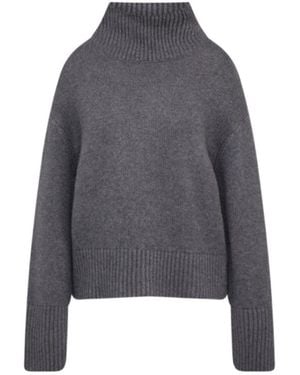 Lisa Yang Fleur Turtleneck Sweater - Gray