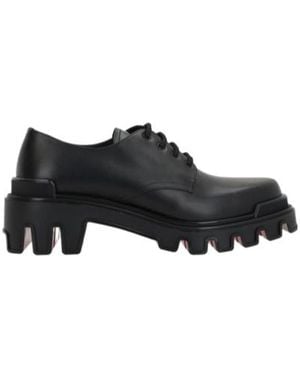Christian Louboutin Trott Dune Lace-Up Leather Derby Shoes - Black