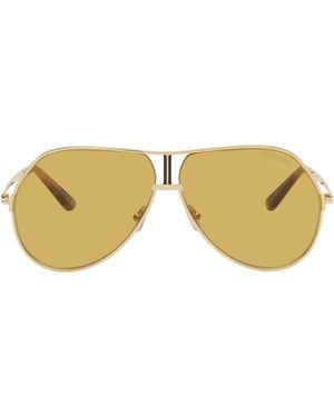 Tom Ford Pilot-Frame Sunglasses - Black